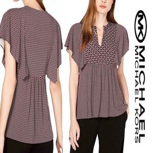 Michael Kors Flutter Sleeve Top